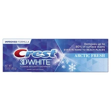 Crest 3D White Arctic Fresh Whitening Toothpaste 3 Ounce Removes Surface Stains