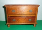 KEYSTONE WOOD BUREAU CHEST OF  2 DRAWERS MID CENTURY FURNITURE FIT 10" JILL JAN