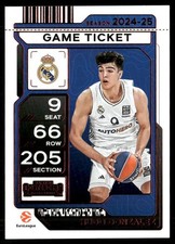 HUGO GONZALEZ 2025-26 Panini Contenders EuroLeague Game Ticket Red #61
