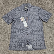Quiksilver Men's S Short Sleeve Waterman Phantom Comfort Fit, GrayBlue NWT 90