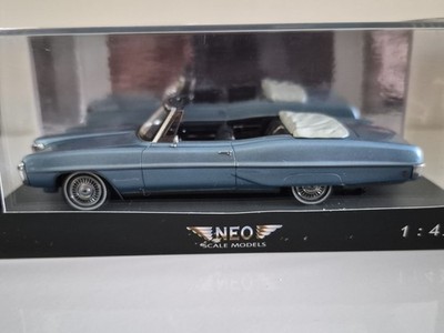 Neo Scale Models 1/43 1968 Pontiac Bonneville Convertible Blue #44111