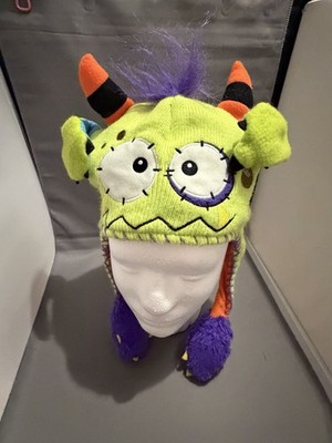 Flipeez Peek-a-Boo Green Monster Action Hat - Youth One Size 2013