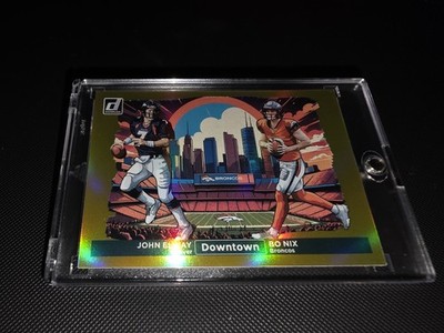 Bo Nix/John Elway Dual Downtown Gold 10/10