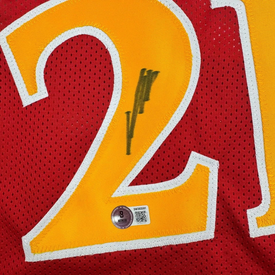 Autographed/Signed DOMINIQUE WILKINS Atlanta Red Basketball Jersey PSA/DNA COA - Image 3 of 4