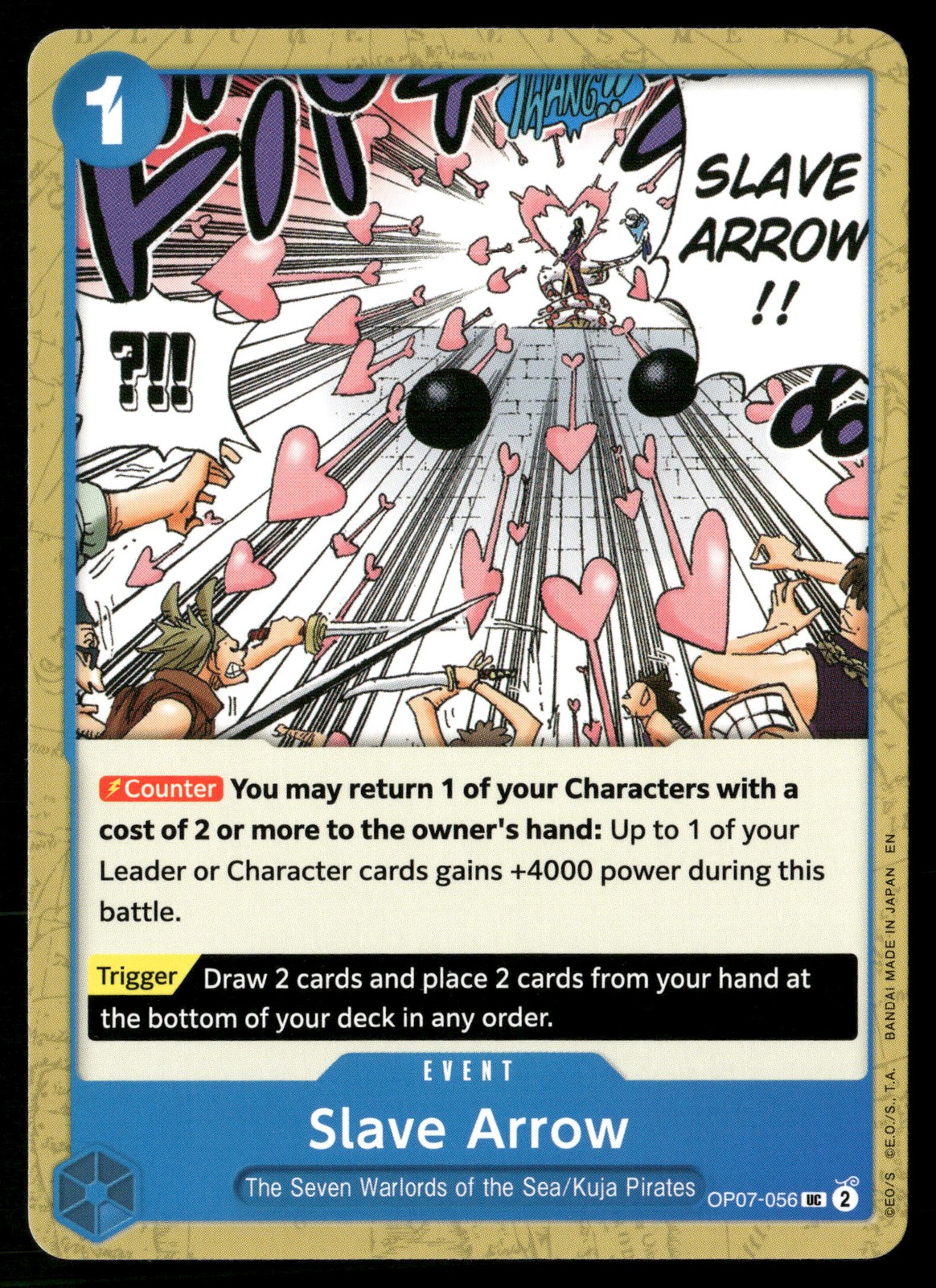 Slave Arrow Normal UC 500 Years in the Future Cards OP07-056 NM