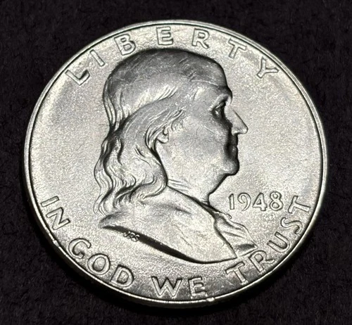 1948-D Franklin Half Dollar BU Uncirculated - 90% Silver
