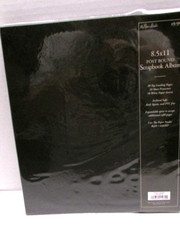 NEW The Paper Studio 8.5" x 11" BLACK Post bound Scrapbook Album
