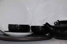 Teeservice 6 Pers. 21tlg.  Teaworld Rio schwarz Arzberg 