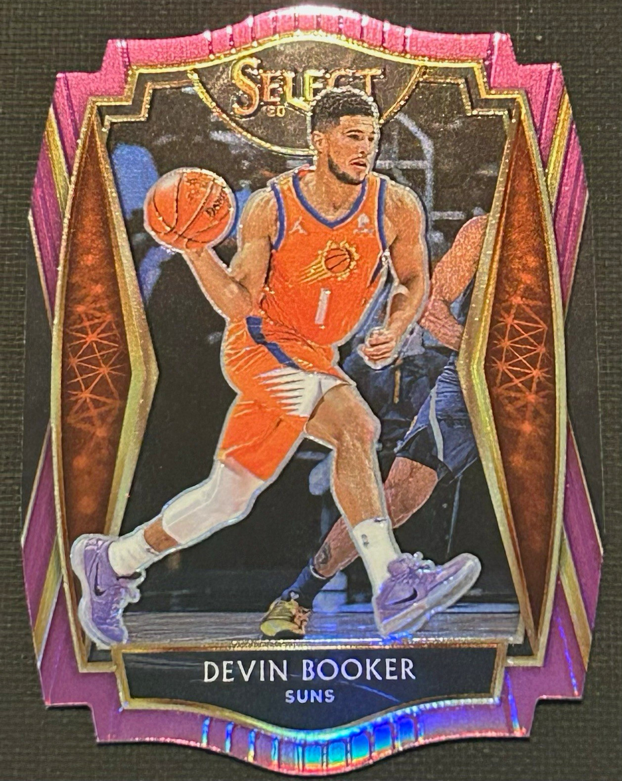 Panini Select 2020-21 Devin Booker Premier Level Purple Prizm Die-Cut #121 - /99