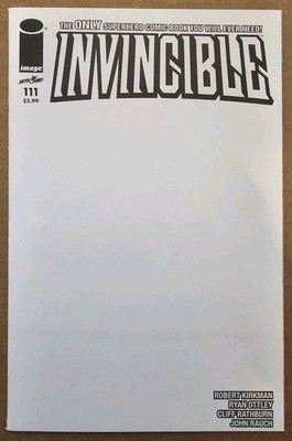 1 Image Invincible #111C 1st Print blank sketch variant Atom Eve Kirkman Ottley