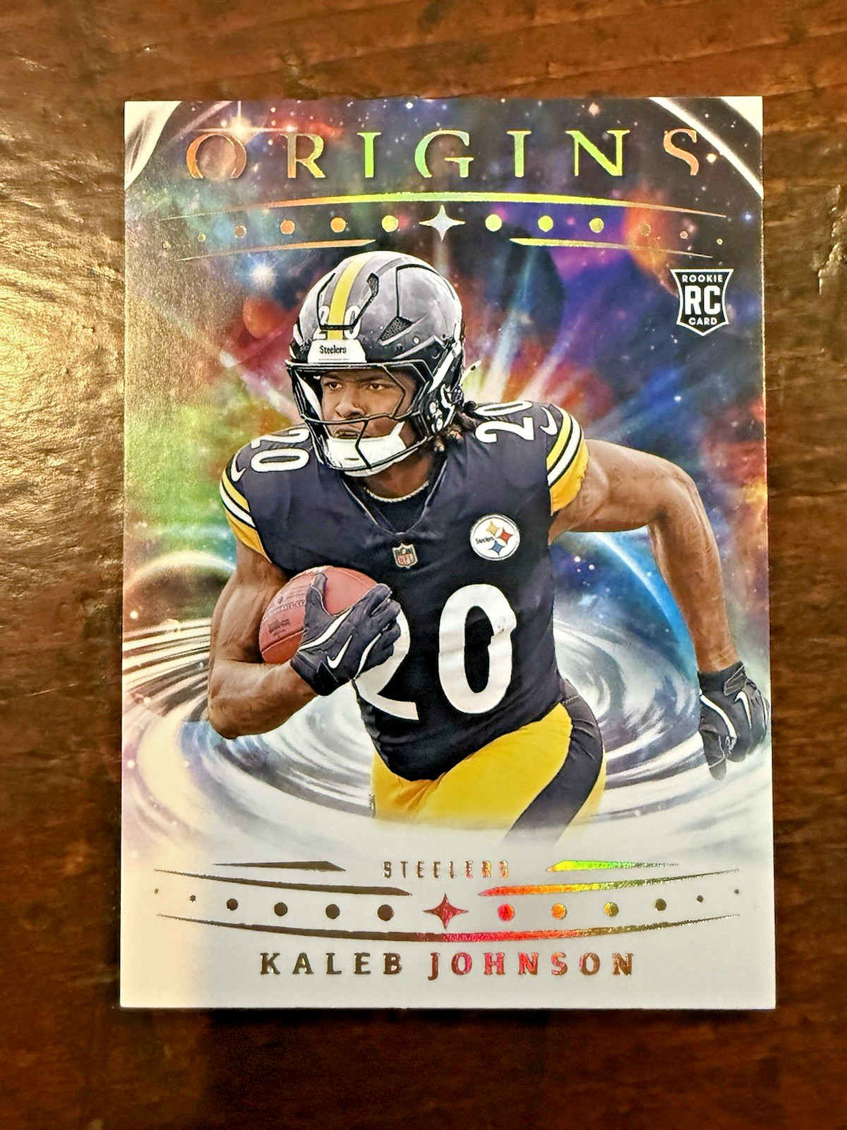 2025 Panini Origins Kaleb Johnson RC Pittsburgh Steelers #104