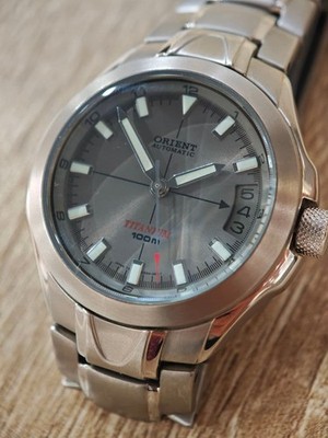 ORIENT TITANIUM Automatic Wristwatch 38mm 100m Water Resistant & Authentic