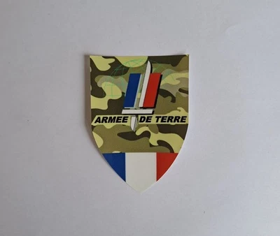 STICKERS ARMEE DE TERRE ,pare-brise voiture 9 cm sur 6,6cm - Photo 1/4
