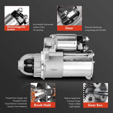 Starter Motor Compatible with Chevrolet Cavalier Cobalt Malibu HHR & Pontiac ...