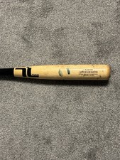 Luis De Los Santos Game Used Cracked Broken Baseball Bat Toronto Blue Jays 
