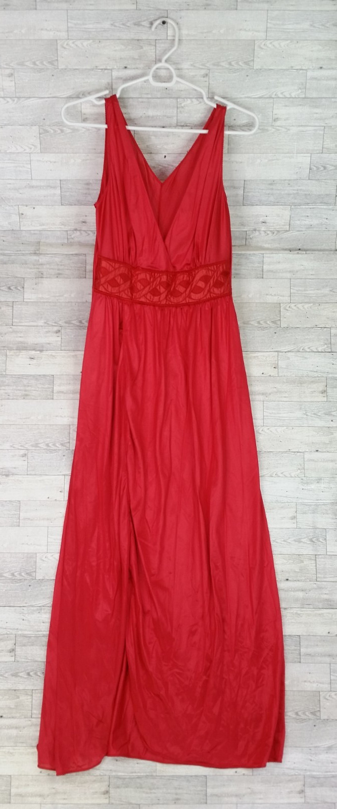 Vintage 60s Pinehurst Peignoir Lingerie Set Red E… - image 3