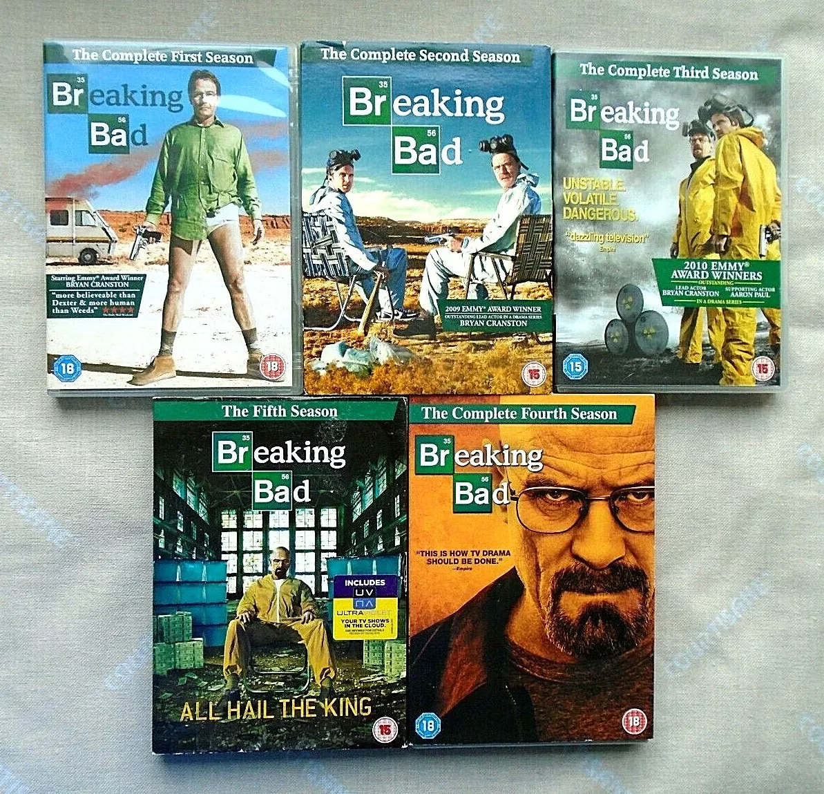 LIKE NEW BREAKING BAD THE COMPLETE SERIES SEASONS 1 5 DVD FREE P P