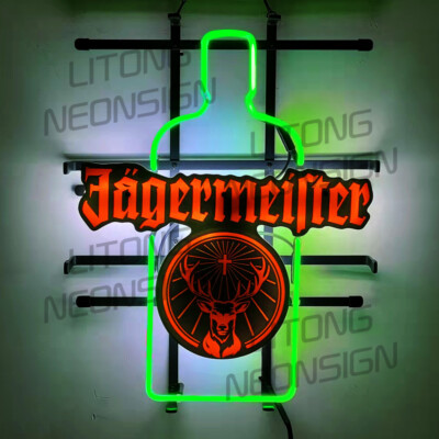 J-agermeister's Beer Neon Signs 19x15 Bar Pub Restaurant Cave Store ...