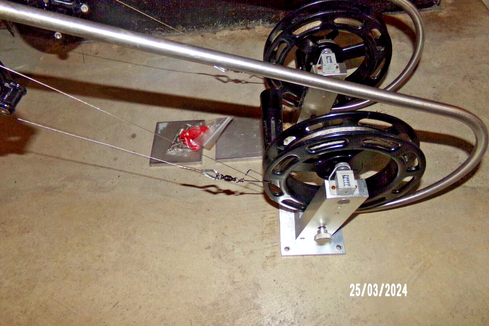 BIG JON MANUAL DOWNRIGGERSPAIR24 INCH BOOMSMTG PLATES AND SCREWS eBay