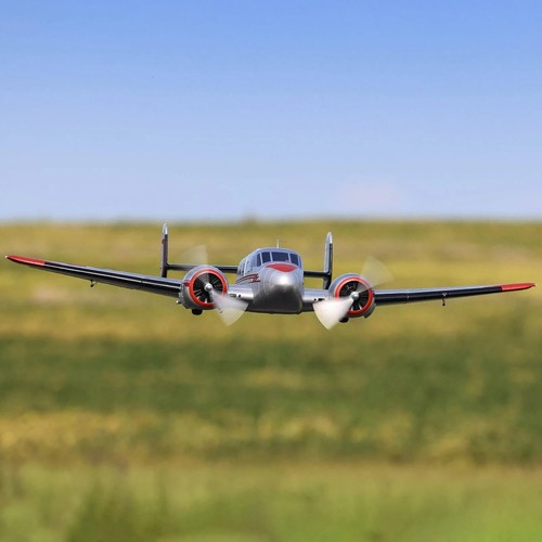E-flite EFlite Beechcraft D18 1.5m Bind-N-Fly Basic BNF Electric RC Airplane - Picture 10 of 12