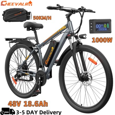 Bicicleta Eléctrica CHEEVALRY C29 29 Pulgadas, 48V 18.6Ah, Autonomía 90km, Cuadro Aluminio