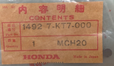 NEW GENUINE HONDA 14927-KT7-000 SHIM TAPPET 1.850
