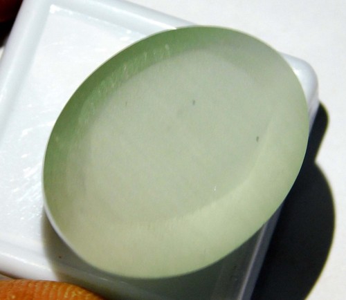 Natürlicher 60,80 ct Cabochon Chrysoberyll weißes Katzenauge loser Edelstein - Bild 6 von 6