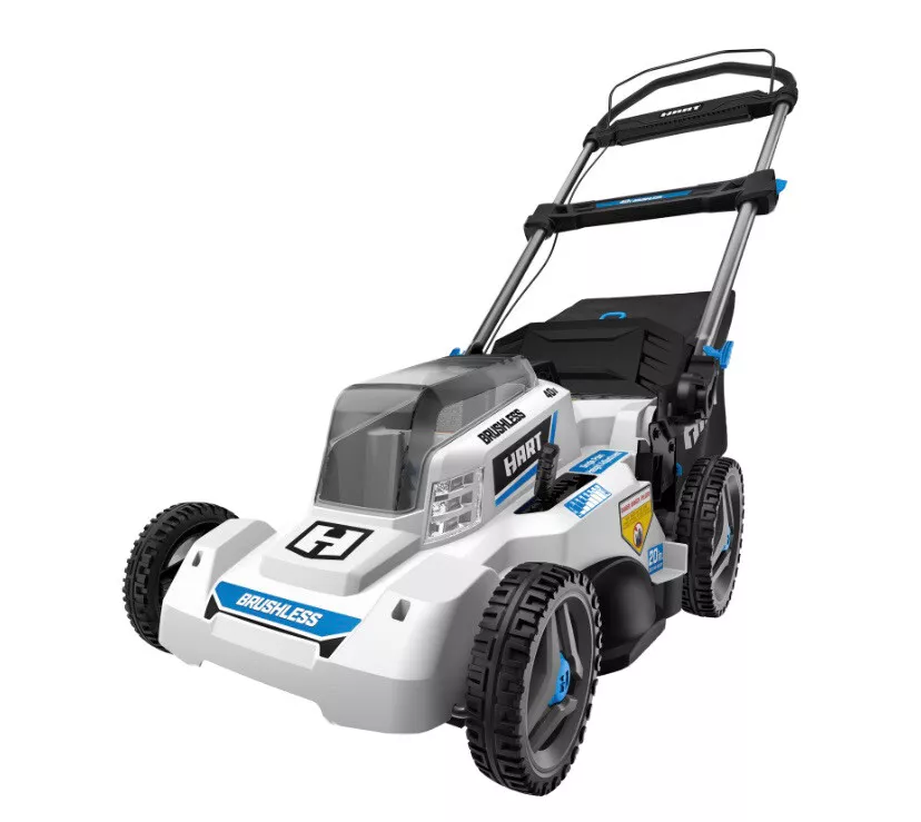 HART 40 Volt Cordless Brushless 20 inch Push Mower Kit eBay