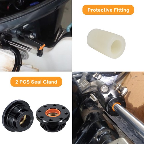 Front Mount Hydraulic Steering Cylinder Seal Kit With Wrench For Seastar HS5157 - Picture 12 of 12