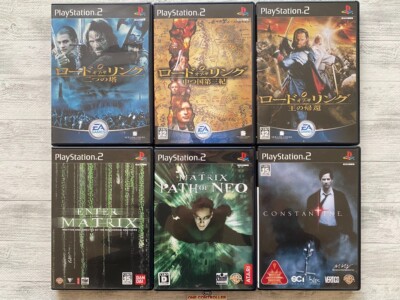 SONY PS2 The Lord of the Rings & Enter the Matrix & Path of Neo & Constantine