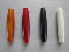 20 Buffalo Bone/Horn 1.5" Hairpipe Beads Yellow, Black Red White Jewelry/craft