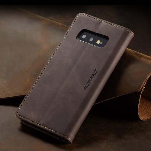 Funda tipo billetera magnética de cuero con tapa para Samsung Galaxy S10e/S9+/S8+/S7 Edge - Imagen 5 de 29