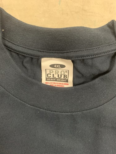 NAVY 3 PACK 4XL Pro Club Men's HW Cotton Long Sleeve Crew Neck T-Shirts - Picture 3 of 3