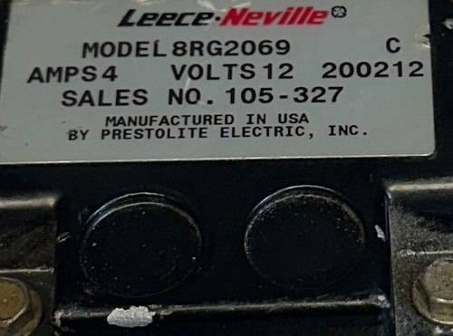 LEECE-NEVILLE 8MR2051FA / 8RG2069 OEM ALTERNATOR FOR FORKLIFT REPAIRED - Picture 6 of 6