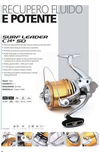 Mulinello Shimano Surf Leader C14+ 35 - NUOVO MAI USATO !!! - Foto 2 di 2