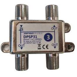 PARTITORE TV SAT 3 USCITE 5-2400MHz RIPARTITORE SEGNALE ANTENNA CONNETTORE F - Foto 2