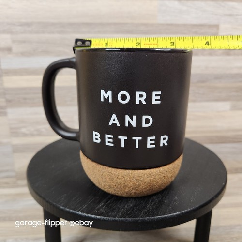More And Better Coffee Mug Cork Bottom With Sliding Lid With N North Logo - Picture 12 of 12