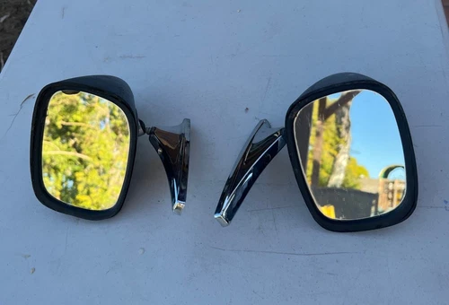 70-80’s Rally Mirrors Black And Chrome Universal No Base Mounts