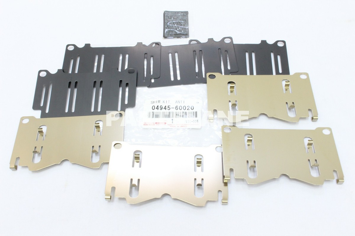 At.4点 Lexus LX470 1998-2002 Land Cruiser OEM Front Brake Pad Shim Kit