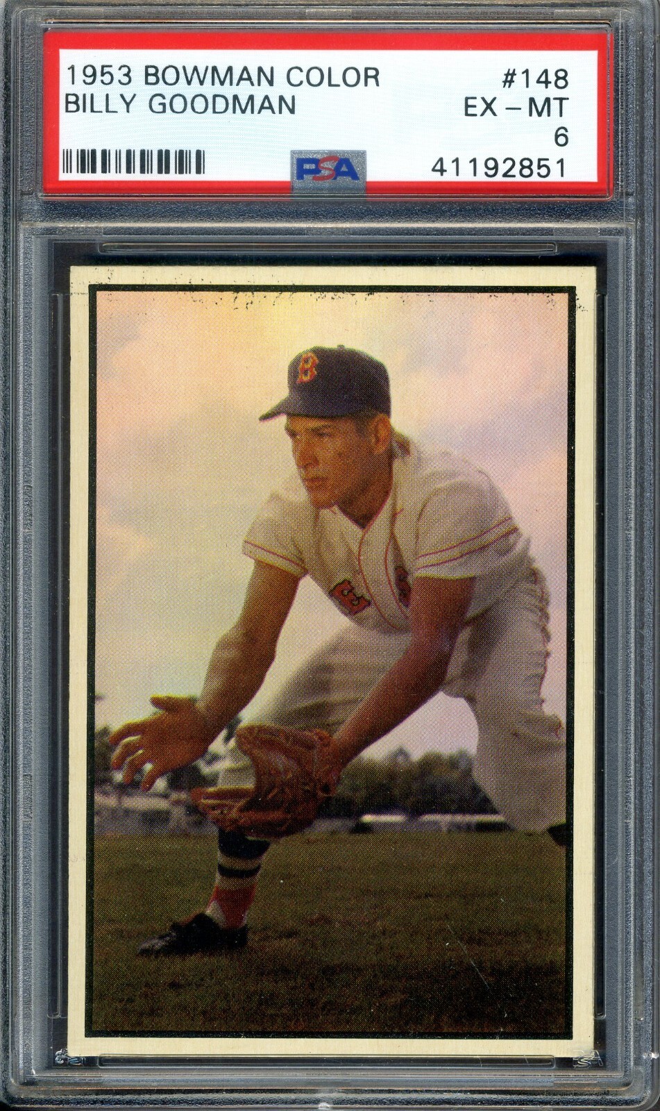 1953 Bowman Color #148 Billy Goodman PSA 6 EX-MT *Boston Red Sox*