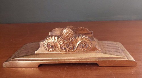 Antique Sessions Brand Clock Base Brass