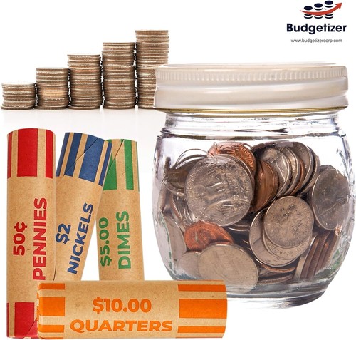 Assorted Preformed Coin Wrappers for All Coins– ABA Standard Coin Rolls (72 PCS) - Bild 7 von 7