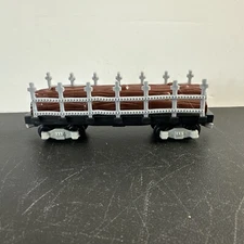 Vintage Cobblestone Corners Collectibles Log Carrier  C & C Railways