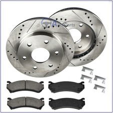 2x GEBOHRT BREMSSCHEIBEN KLÖTZE VORNE FÜR CHEVROLET AVALANCHE TAHOE SUBURBAN 150