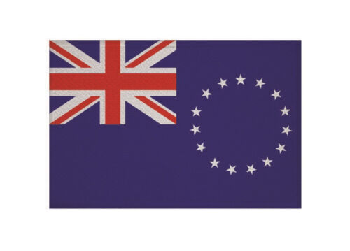 Aufnäher Cook Inseln Fahne Flagge Aufbügler Patch 9 x 6 cm - Bild 1 von 1