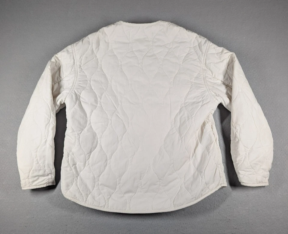 Chaqueta de Colección United Colors Of Benetton Para Mujer Grande Blanca Cremallera Completa Acolchada Foto 2 de 4