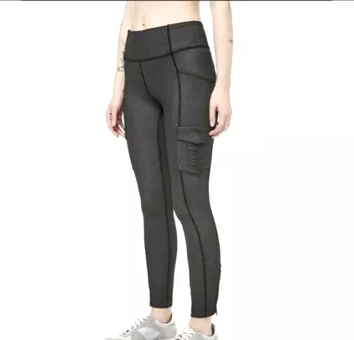 LULULEMON Scenic Route 7/8 Legging Pant Side Pockets Black 4-way Stretch  Size 12