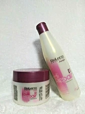 SALERM HI REPAIR 01- PROF. LINE SHAMPOO 9.0 OZ + Mask 02 for Damaged & Dry Hair 