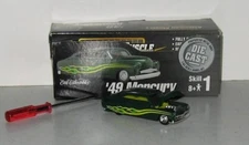 Ertl American Muscle, dark green '49 Mercury, 1/64 assembled  from kit.