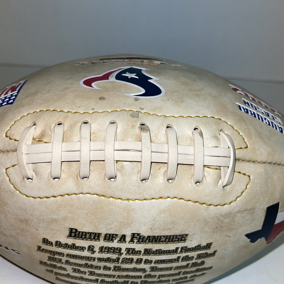 Inaugural Season Football - HOUSTON TX - 2002 - Limited Edition of